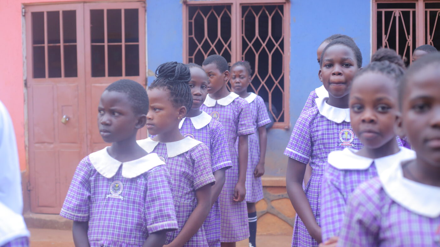 Children learning at Divine Nursery and Primary School