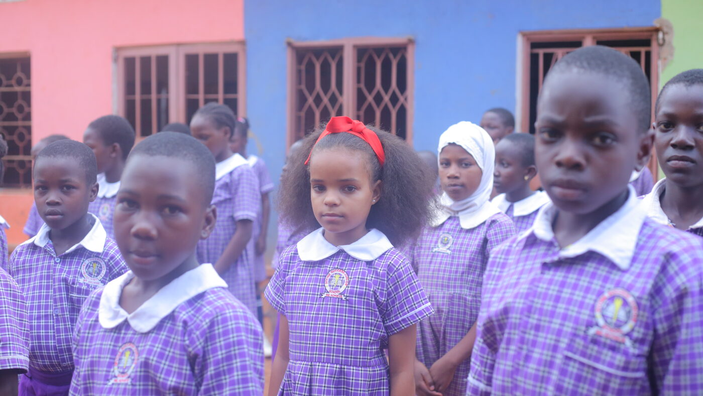 Pupils at Divine Nursery and Primary School