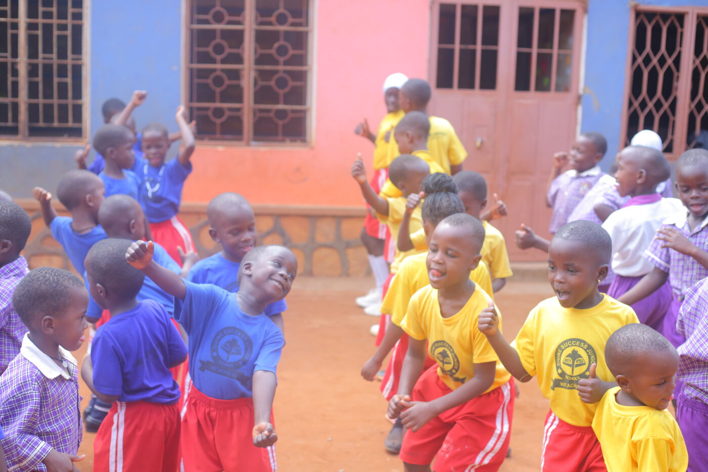 Pupils in uniform at Divine Nursery and Primary School