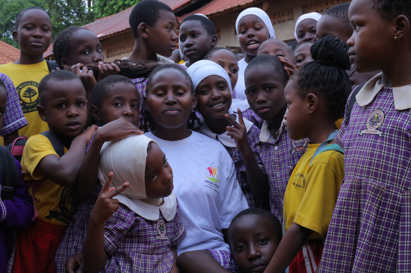 School community gathering in Namagoma