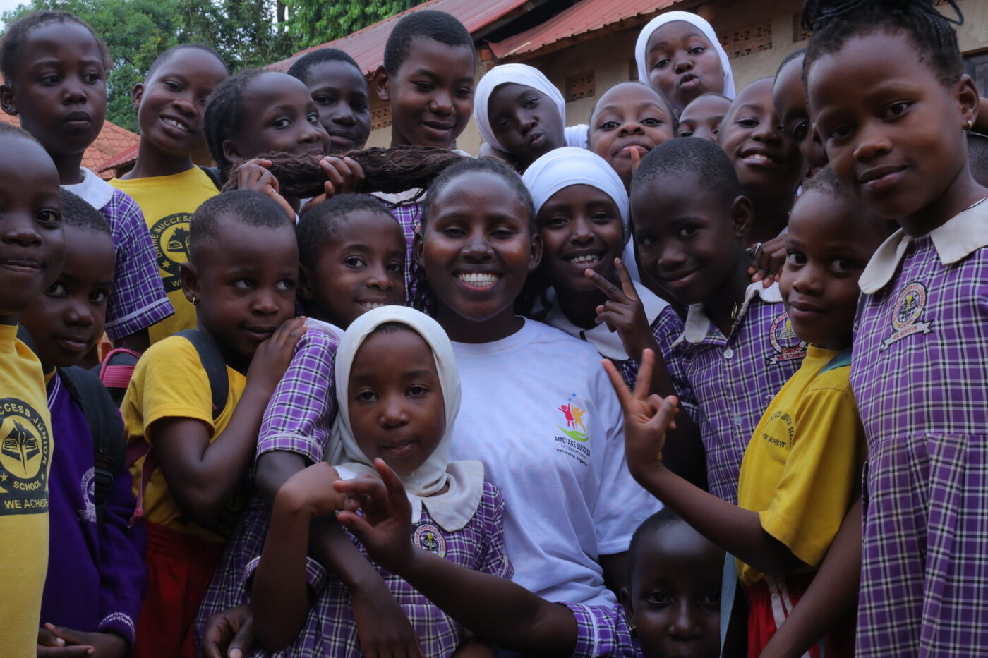 Pupils at Divine Nursery and Primary School